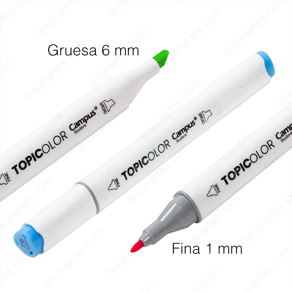 Campus Topicolor/Fine and thick double tip markers 1-6 mm/Colors 12,24,36 available