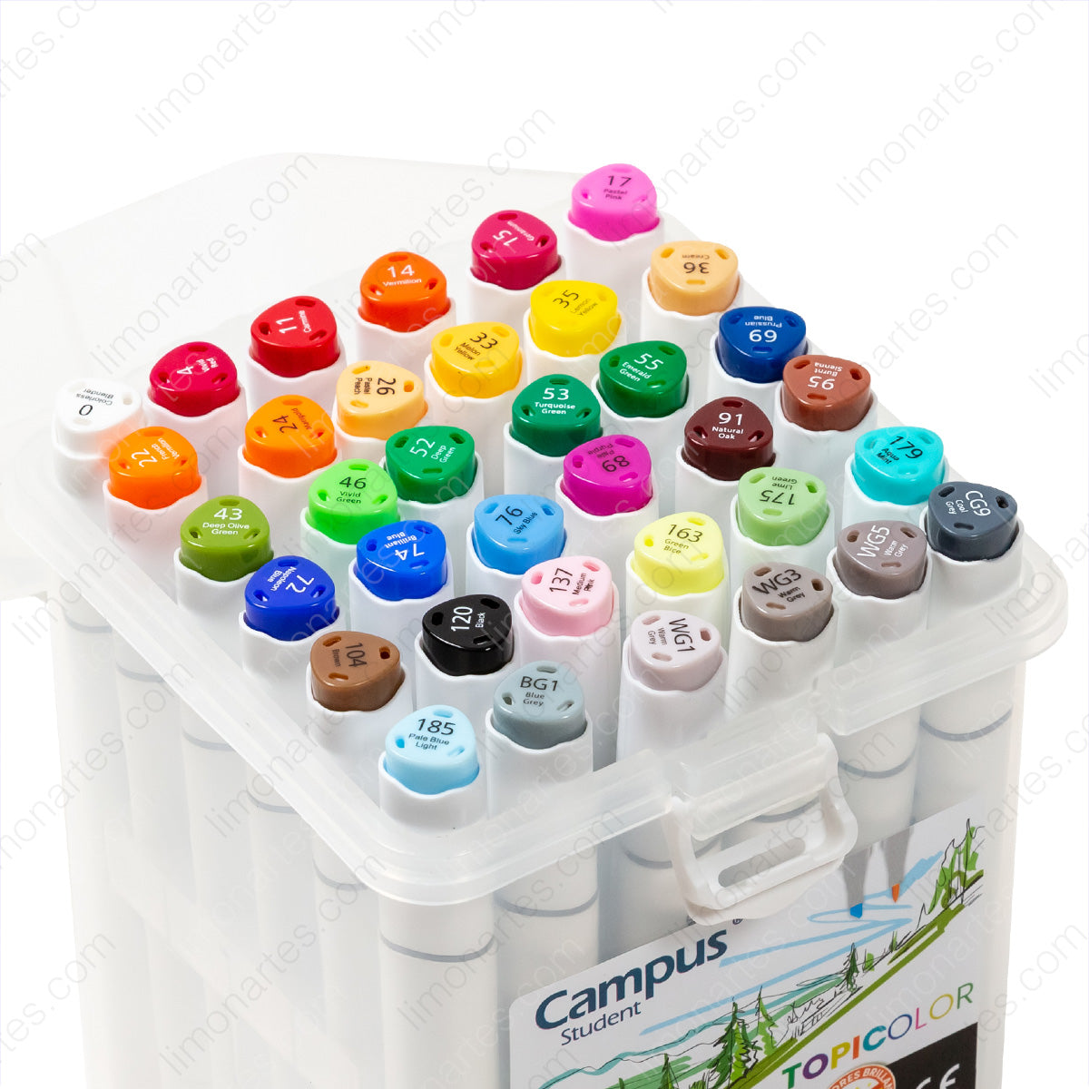 Campus Topicolor/Fine and thick double tip markers 1-6 mm/Colors 12,24,36 available