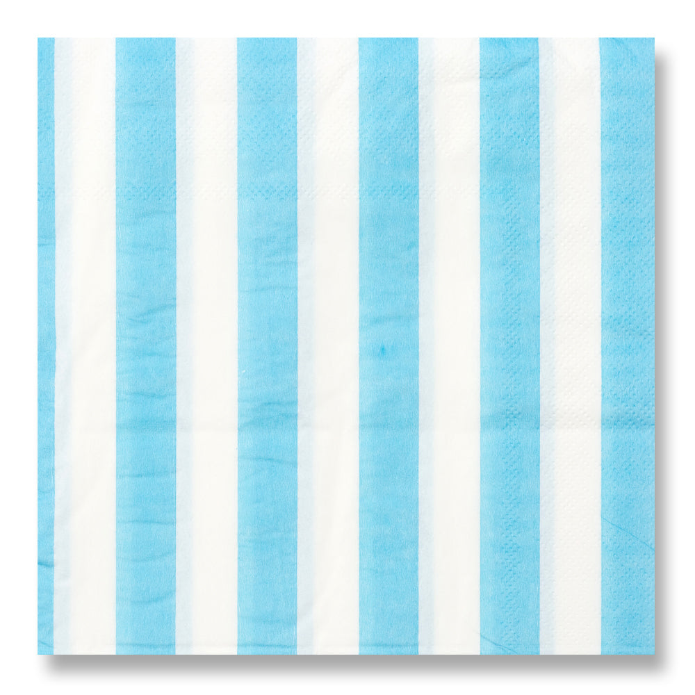 Lot de 12 serviettes de table bleu clair / 3 modèles disponibles