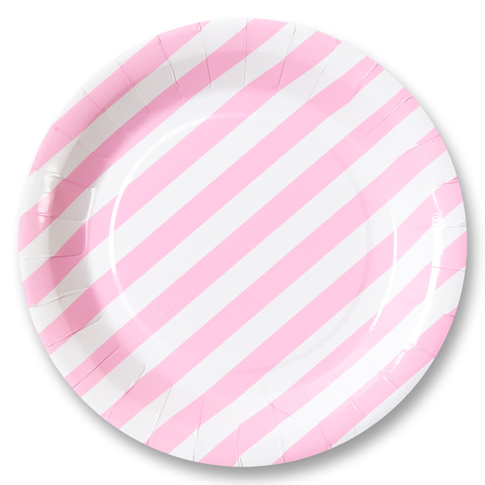 Set of 4 pink party plates 23 cm/ 3 Designs available