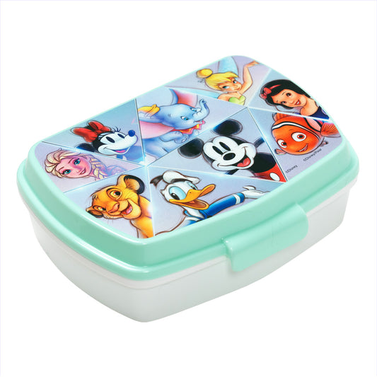 Stor Sandwichera rectangular Disney 100/ Libre de BPA/ Fiambrera niños/Escuela/Guardería