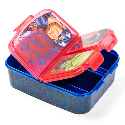 Stor Avengers multiple sandwich box/ 300 ml with 3 compartments/ BPA free/ Children's lunch box/School/Nursery