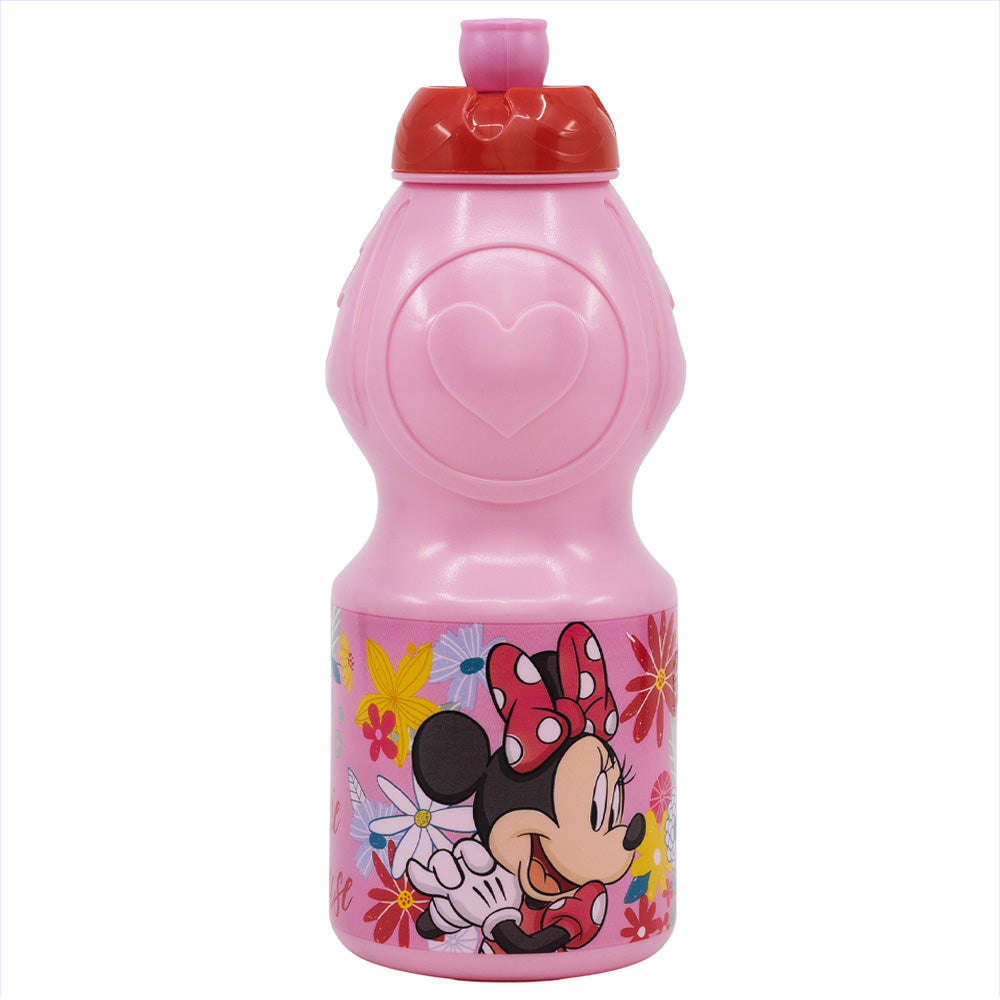 Gourde de sport avec fermeture anti-goutte 400 ml Minnie Mouse Spring Look / Sans BPA