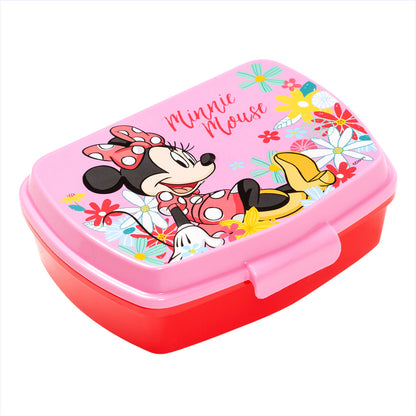 Stor Rectangular Minnie Mouse Sandwich Box/ BPA Free/ Children's Lunch Box/School/Nursery