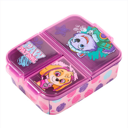 Stor Multiple Sandwich Box Paw Patrol Girl Sketch/ 300 ml with 3 Compartments/ BPA Free/ Children's Lunch Box/School/Nursery