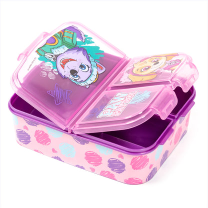 Stor Multiple Sandwich Box Paw Patrol Girl Sketch/ 300 ml with 3 Compartments/ BPA Free/ Children's Lunch Box/School/Nursery