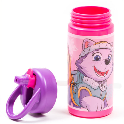 PP Playground Bottle 410 ml Paw Patrol Girl/ Gourde de sport avec paille et poignée intégrée