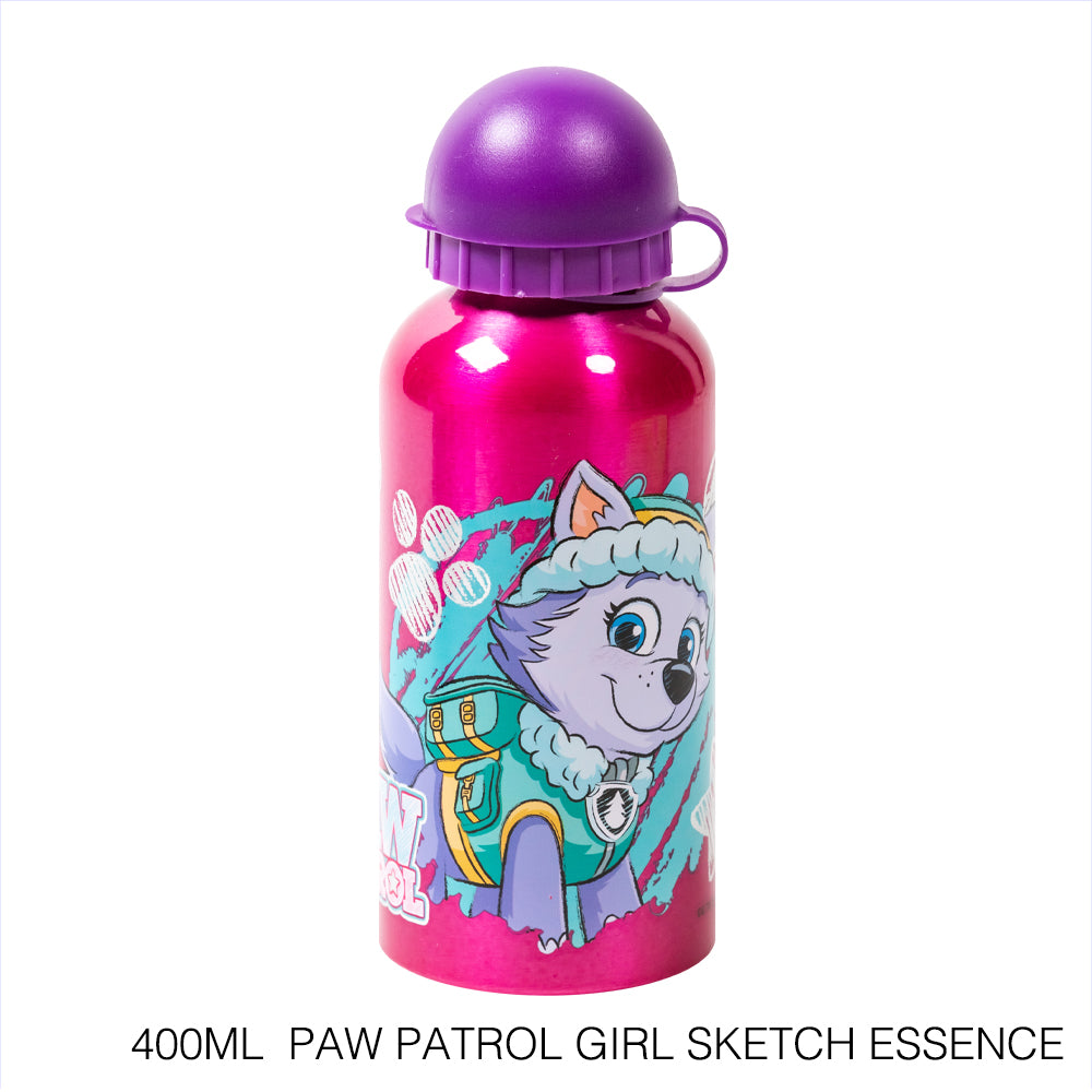 Disney Botella de agua 400 ml de aluminio con boquilla retráctil/ Escuela/Guardería/Varios patrones disponibles - LIMÓN ARTES