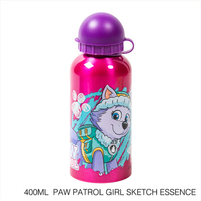 Disney Botella de agua 400 ml de aluminio con boquilla retráctil/ Escuela/Guardería/Varios patrones disponibles - LIMÓN ARTES