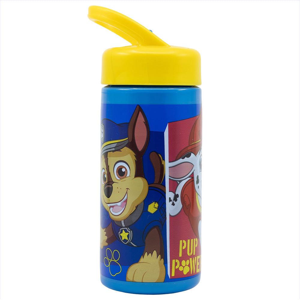 Bouteille d'eau PP Playground 410 ml Paw Patrol Pup Power / Bouteille d'eau de sport avec paille et poignée intégrée