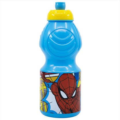 Gourde de sport avec fermeture anti-goutte 400 ml Spiderman Midnight Flyer / Sans BPA