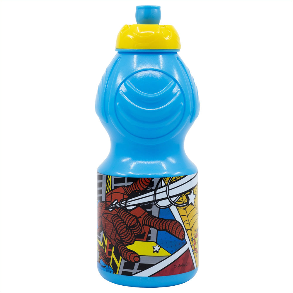 Gourde de sport avec fermeture anti-goutte 400 ml Spiderman Midnight Flyer / Sans BPA