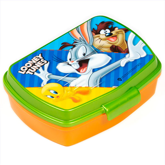 Stor Boîte à Sandwich Rectangulaire Looney Tunes Heroes / Sans BPA / Boîte à Lunch Enfant / École / Crèche