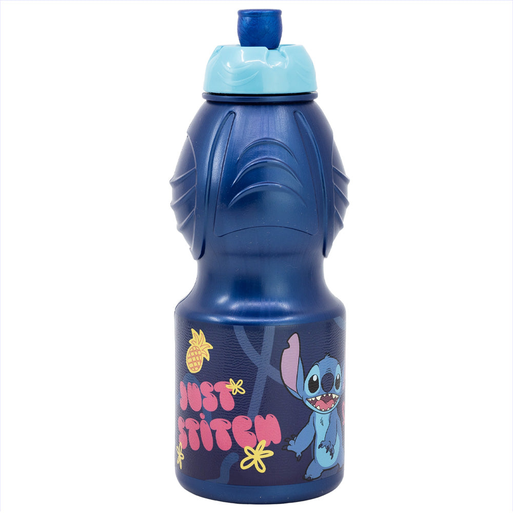 Botella Sport con cierre anti goteo 400 ml Stitch Palms / No BPA