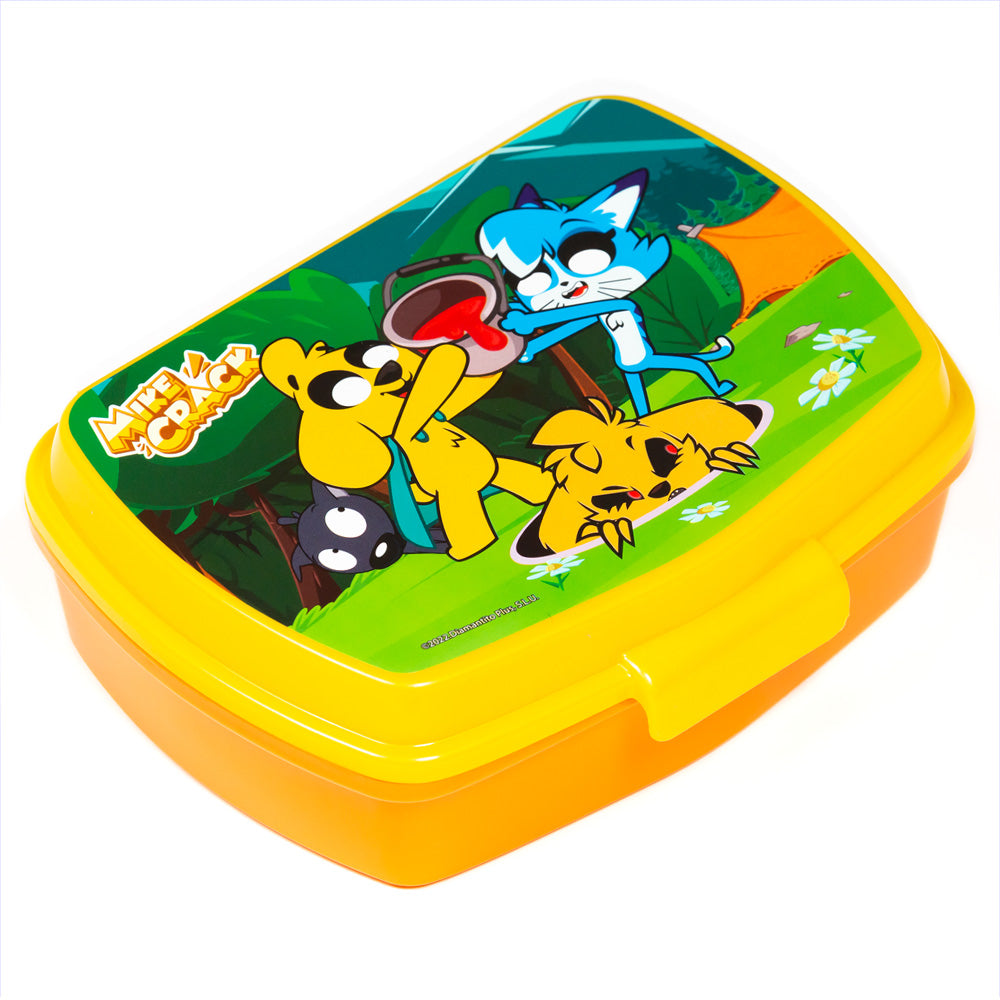 Stor Mikecrack Rectangular Sandwich Box / BPA Free / Lunch Box for Kids / School / Nursery