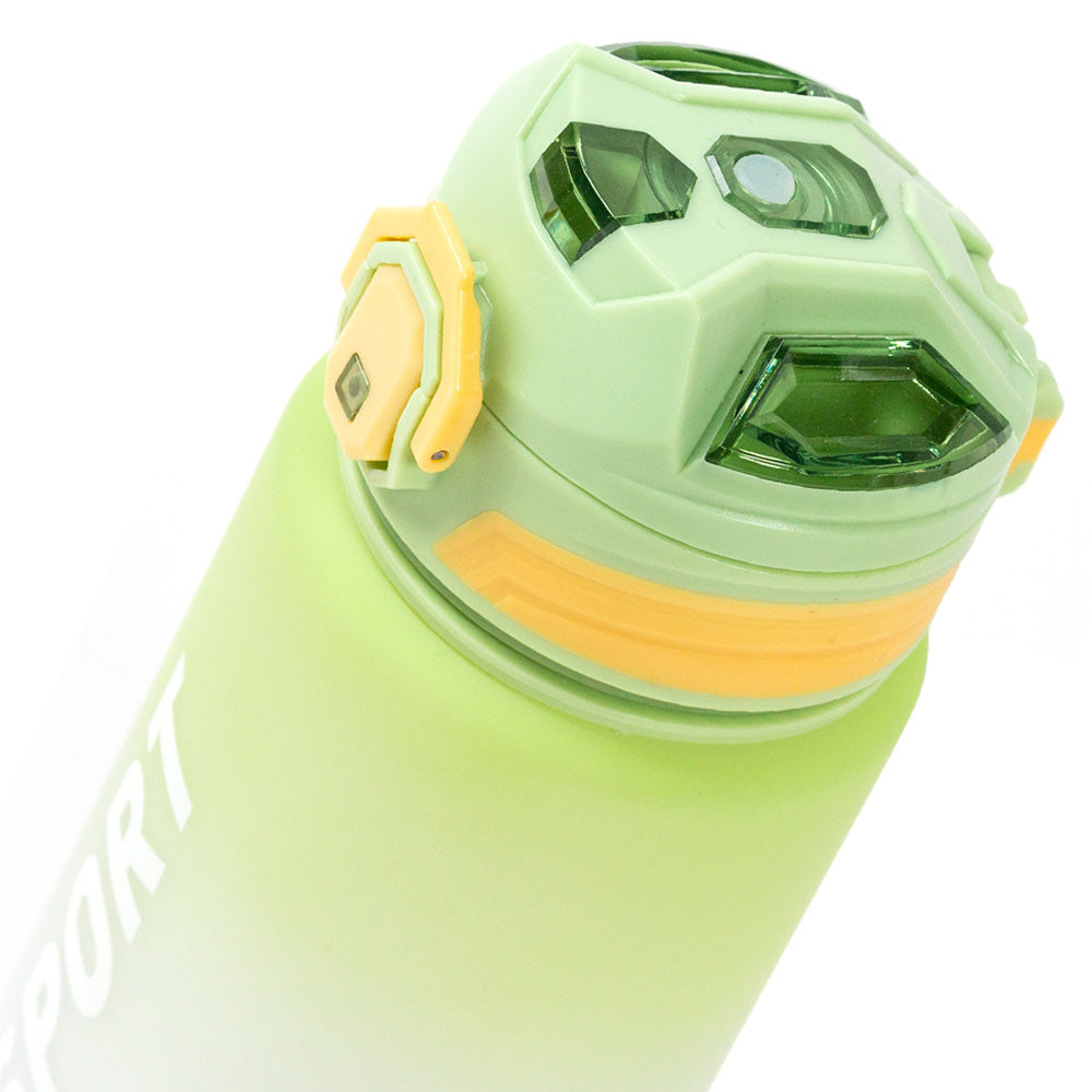 Multicolor Water Sport Bottle with Lid and Straw 600ml Bewinner