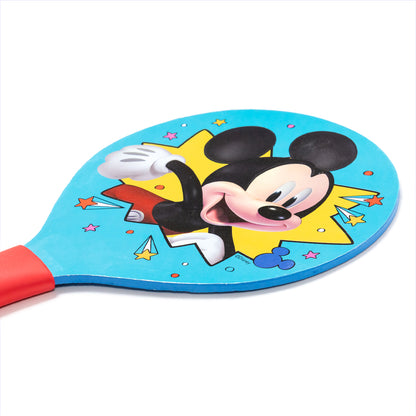 Juego de 2 Mickey Palas de playa madera con pelota 32x18,5cm