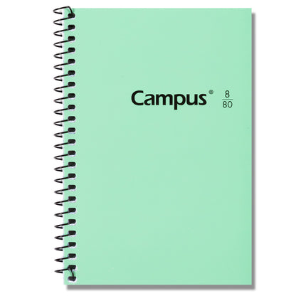 Cahier à Spirale Couverture Rigide 8° Campus / 105x155mm 80 feuilles 60g Grille 4mm