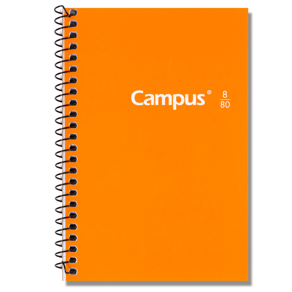 Hardcover Spiral Notebook 8° Campus / 105x155mm 80 sheets 60g 4mm grid