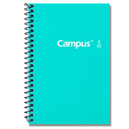 Hardcover Spiral Notebook 8° Campus / 105x155mm 80 sheets 60g 4mm grid