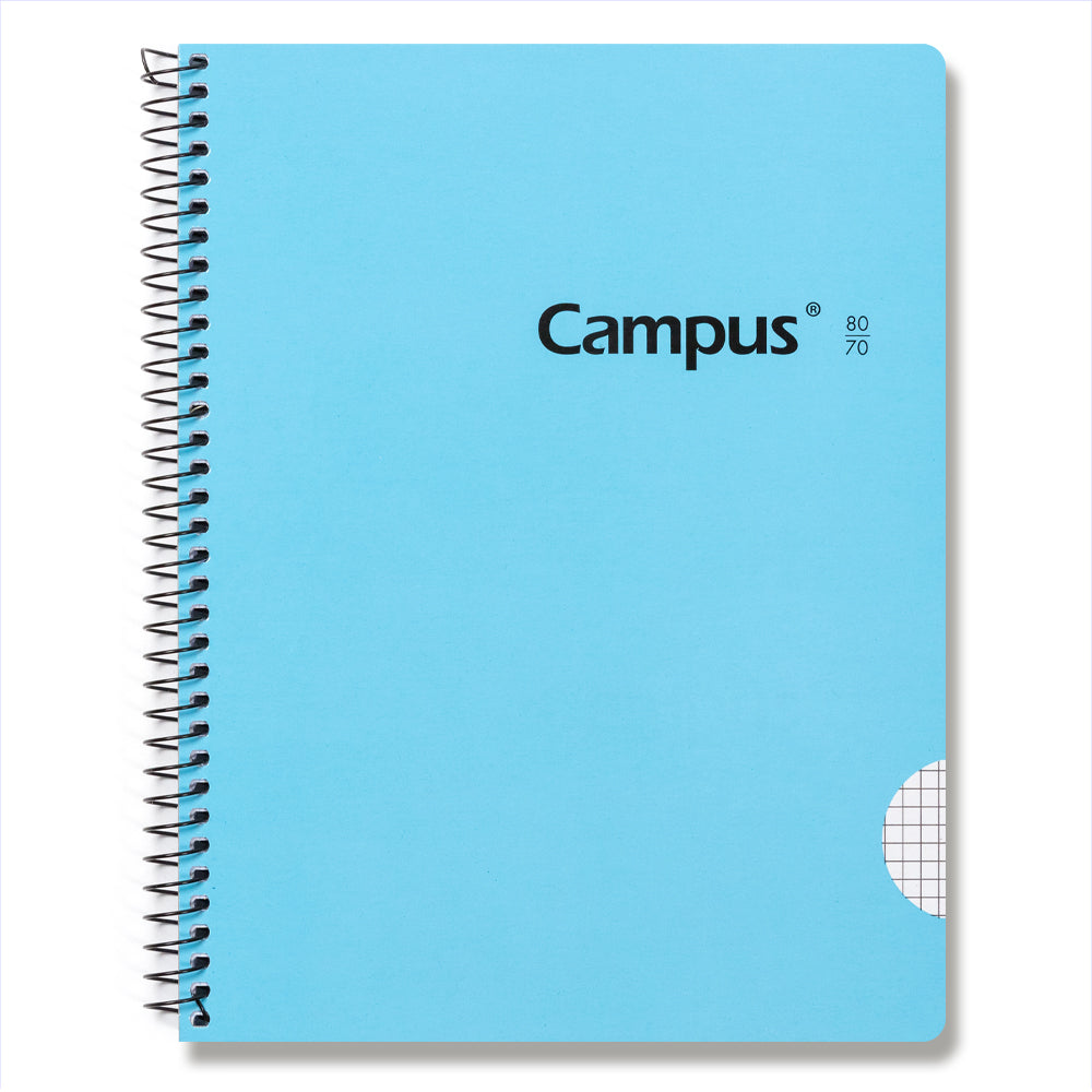 Campus-Bloc Spiral A5+/Hardcover 80 sheets 70g/Grid 4 mm