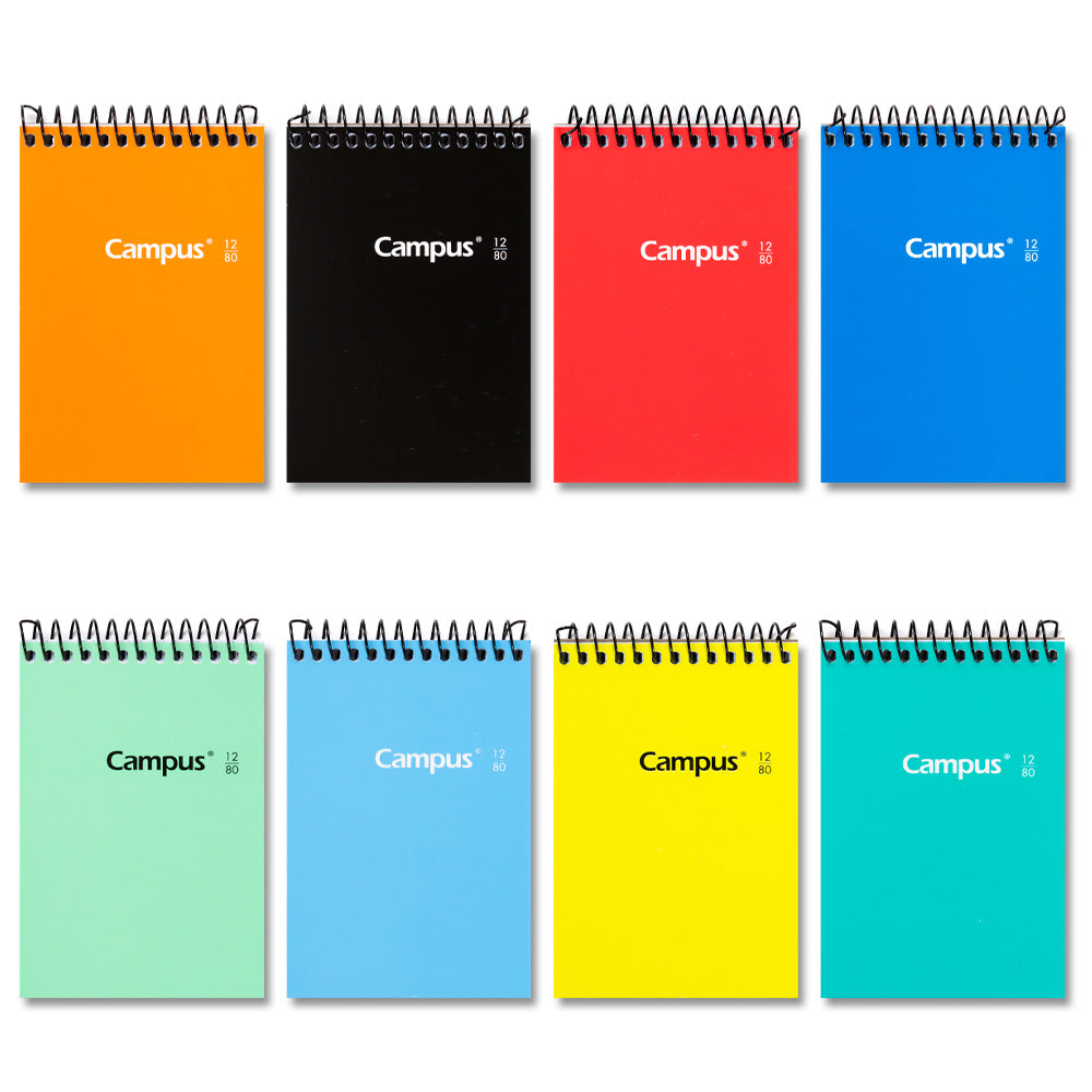 Spiral Notebook Hardcover 12° Campus / 125x85mm 80 sheets 60g 4mm grid