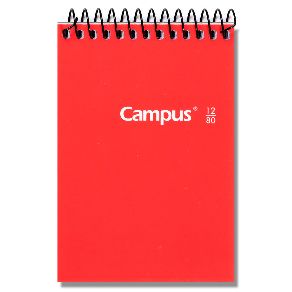 Cahier à Spirale Couverture Rigide 12° Campus / 125x85mm 80 feuilles 60g Grille 4mm