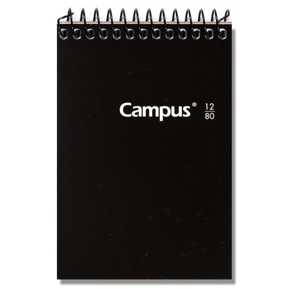 Cahier à Spirale Couverture Rigide 12° Campus / 125x85mm 80 feuilles 60g Grille 4mm