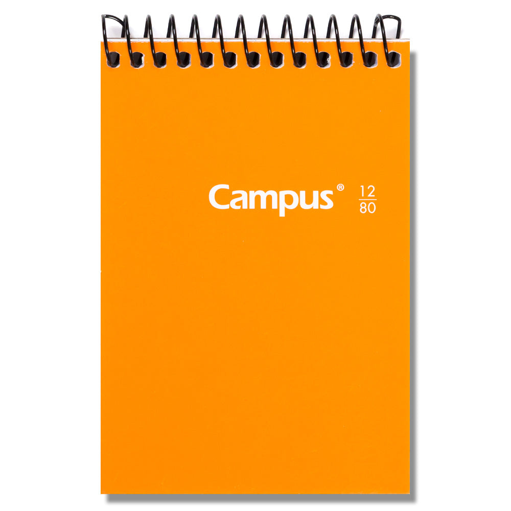 Cahier à Spirale Couverture Rigide 12° Campus / 125x85mm 80 feuilles 60g Grille 4mm