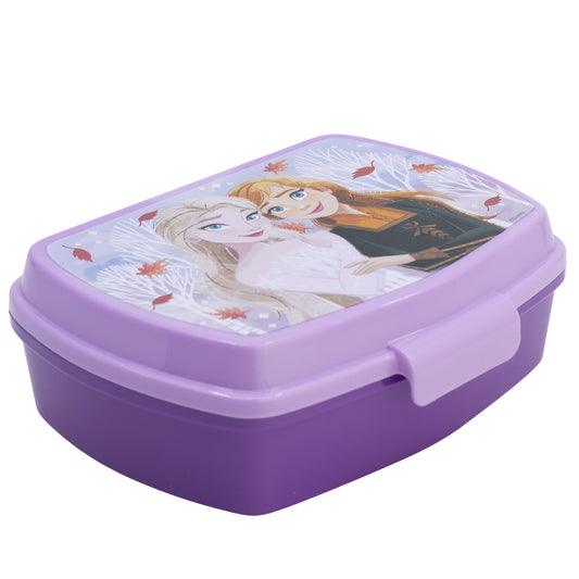 Boîte à sandwich rectangulaire Stor Feuilles d'automne congelées / Sans BPA / Boîte à lunch pour enfants / École / Garderie