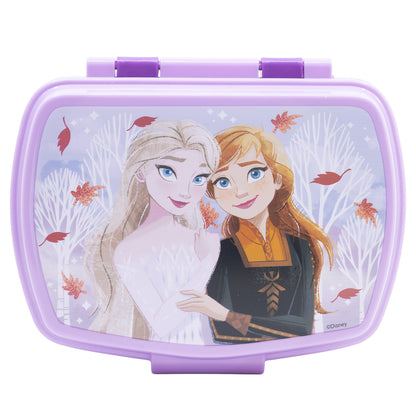 Stor Rectangular Sandwich Box Frozen Autumn Leaves / BPA Free / Lunch Box for Kids / School / Daycare