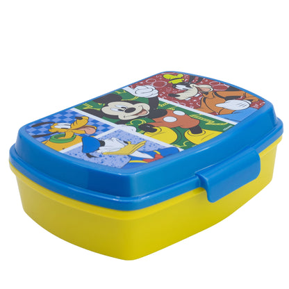 Stor Rectangular Sandwich Maker Mickey Has Fun / BPA Free / Lunch Box for Kids / School / Daycare