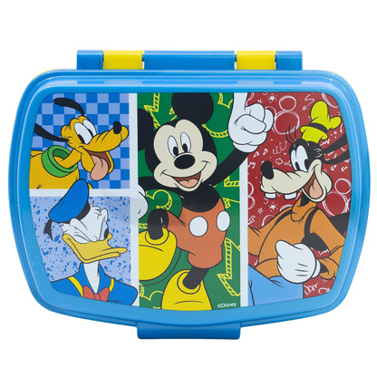 Stor Rectangular Sandwich Maker Mickey Has Fun / BPA Free / Lunch Box for Kids / School / Daycare