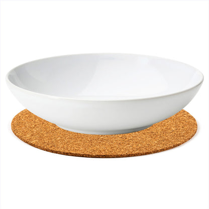 Set of 2 Round Cork Trivets Ø 18cm