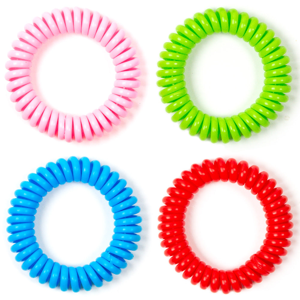 Pulsera antimosquitos citronella durante Pack de 4 colores