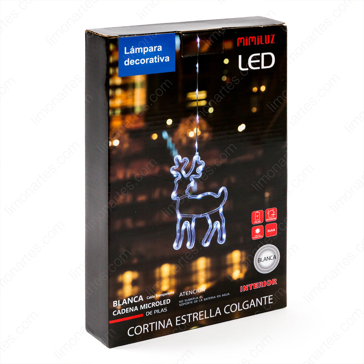 Reno blanco led/ d-1023 - LIMÓN ARTES