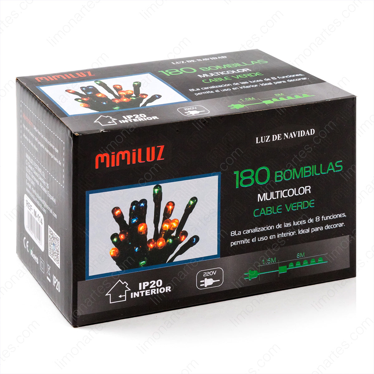 Multicolor led 180 led bombillas/ m-114 - LIMÓN ARTES