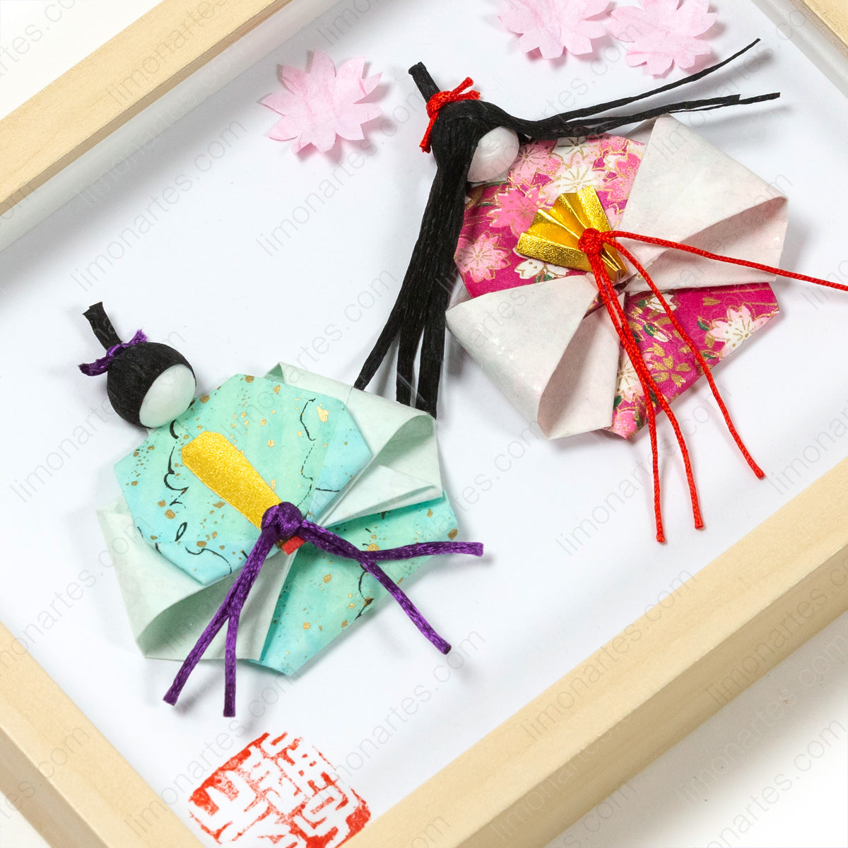 Œuvres japonaises en origami de l'artiste MICHIKO/Œuvres originales faites à la main