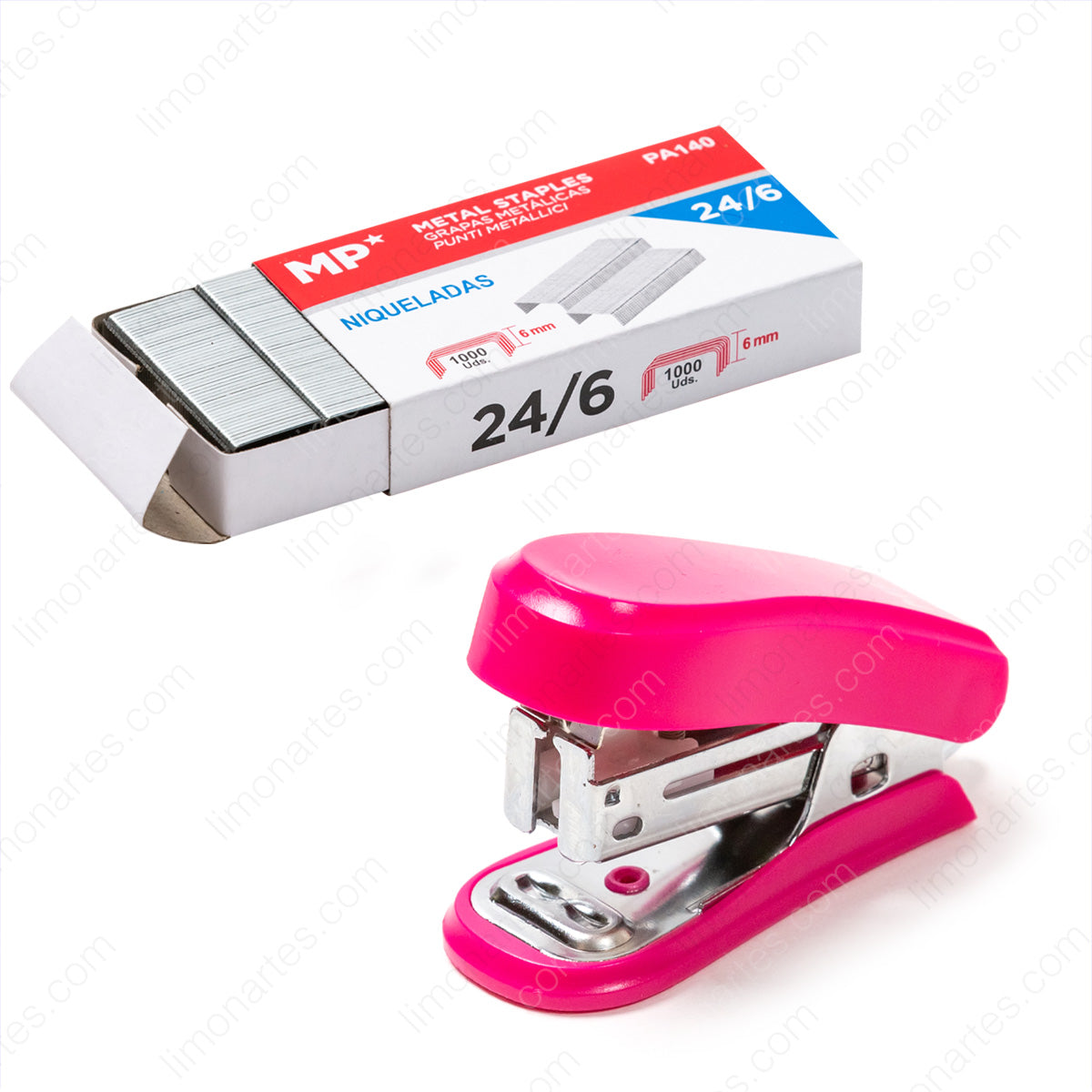 MP Mini Stapler+Metal Staples 1000 units.24/6