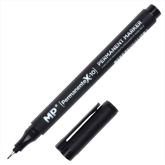 Pack of 4 CD Marker Fine Point Black 0.4 mm MP/ Optimal for Painting, School, Home and Office Use