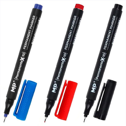 Permanent marker Fine tip 0.4 mm/ 3 Colors available/ Optimal for Painting, School, Home and Office Use