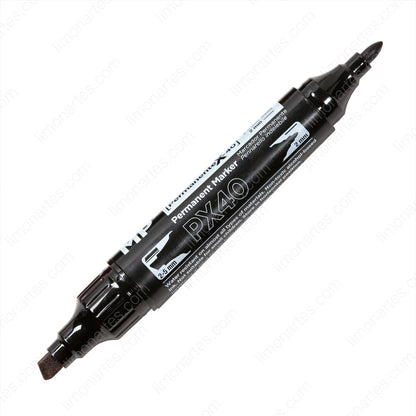 MP Double Tip Permanent Marker / Black / 2-5 mm and 2 mm / Ideal for School, Home and Office Use