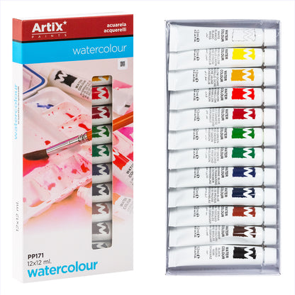 Artix-Aquarelle Set/ 12 ml x 12 couleurs