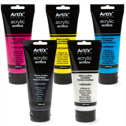 Artix Pintura acrilica grande 200ml - LIMÓN ARTES