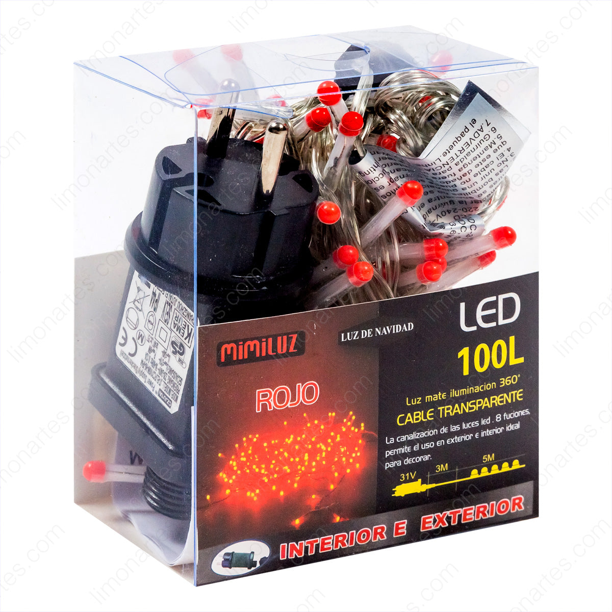 Led rojo 100 bombillas/ w-1605 - LIMÓN ARTES