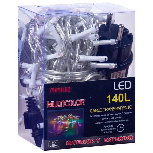 LED Multicolor Christmas decorative light 7M 140L / Ideal for decorating the Christmas tree