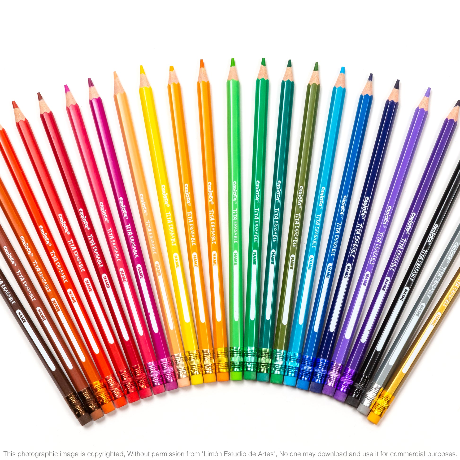 Pack of 24 CARIOCA Resin Erasable Colored Pencils – LIMÓN ARTES